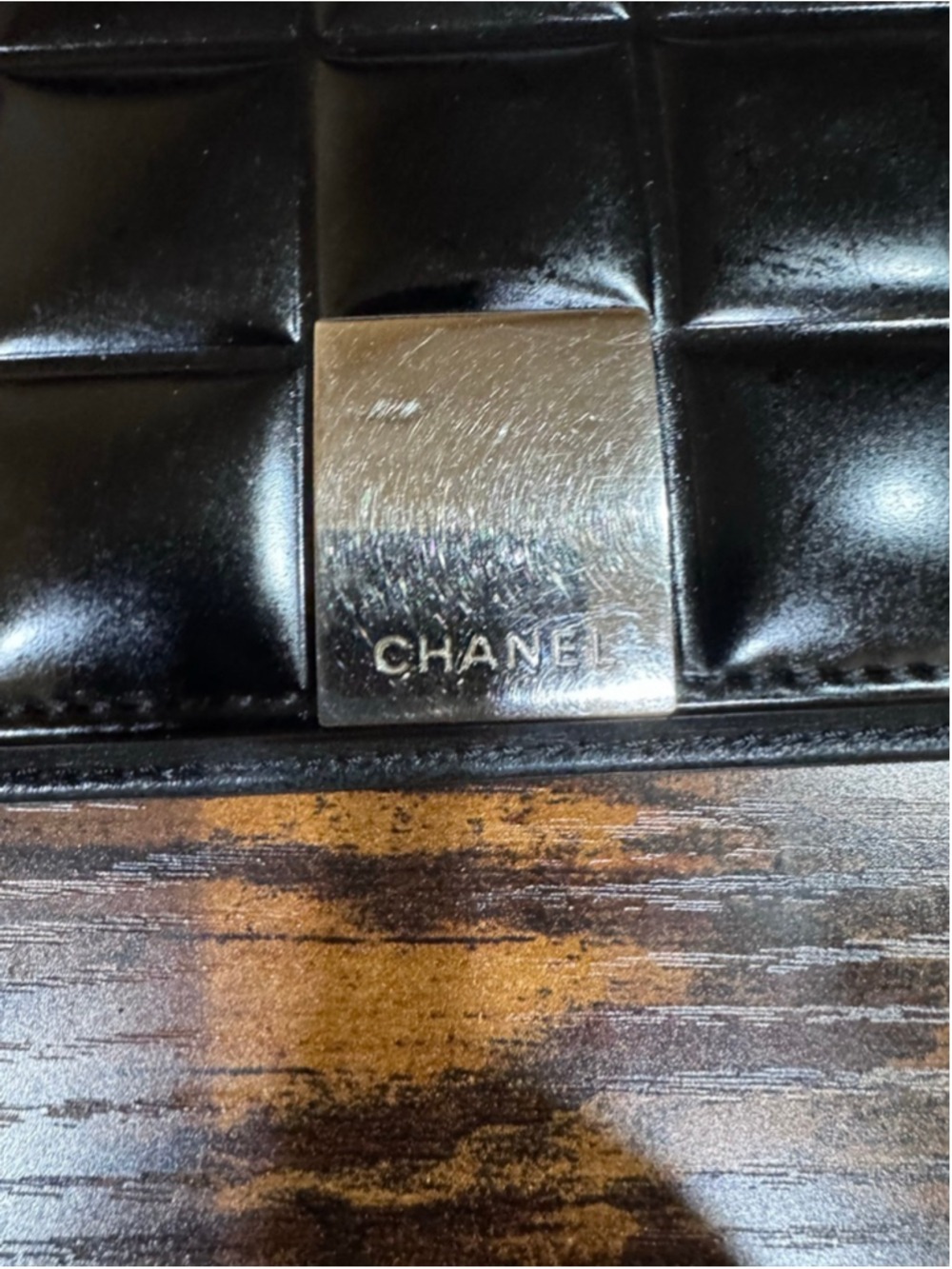 Chanel Chocolate Bar Patent Leather Wallet & COA, Dust Bag - Picture 8 of 10